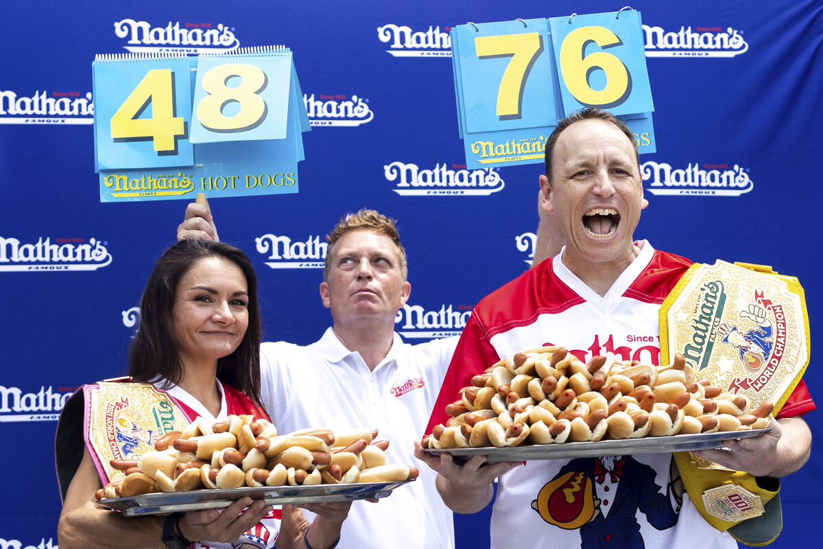 Joey Chestnut favored to win Nathan’s Hot Dog Eating Contest Betting