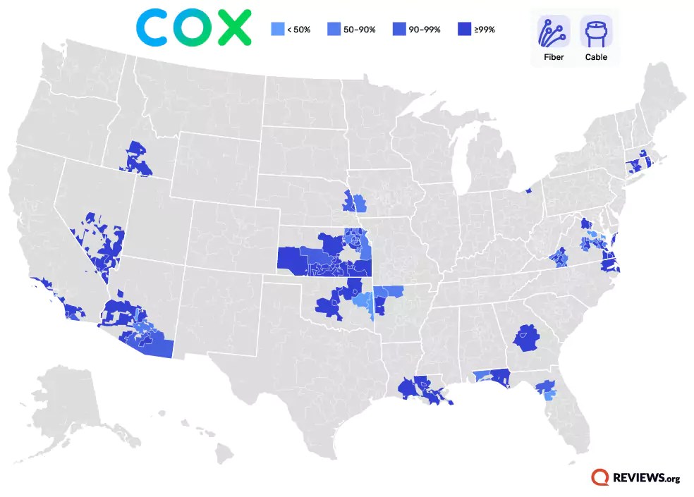 Cox Coverage Map