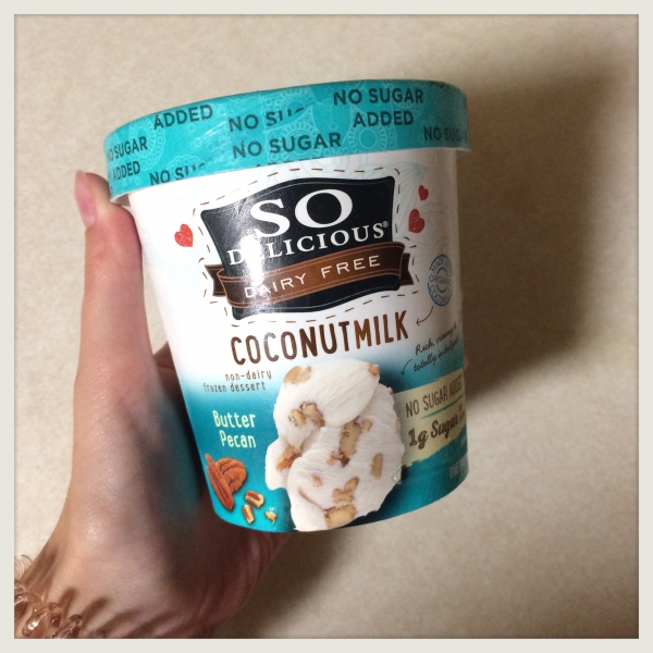 So Delicious Coconutmilk Butter Pecan icecream (No sugar added) review