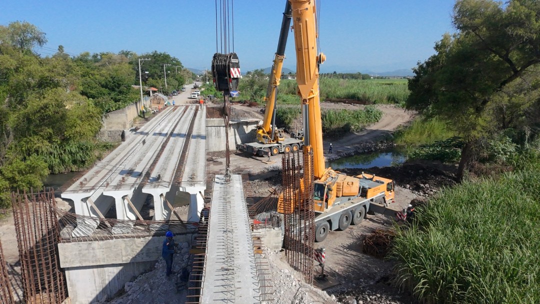 Concluyen montaje de trabes del Puente Jojutla, en beneficio de 21 mil habitantes de Morelos