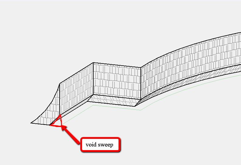 Revit 2015, Curved Wall Sweep Model Surface Pattern