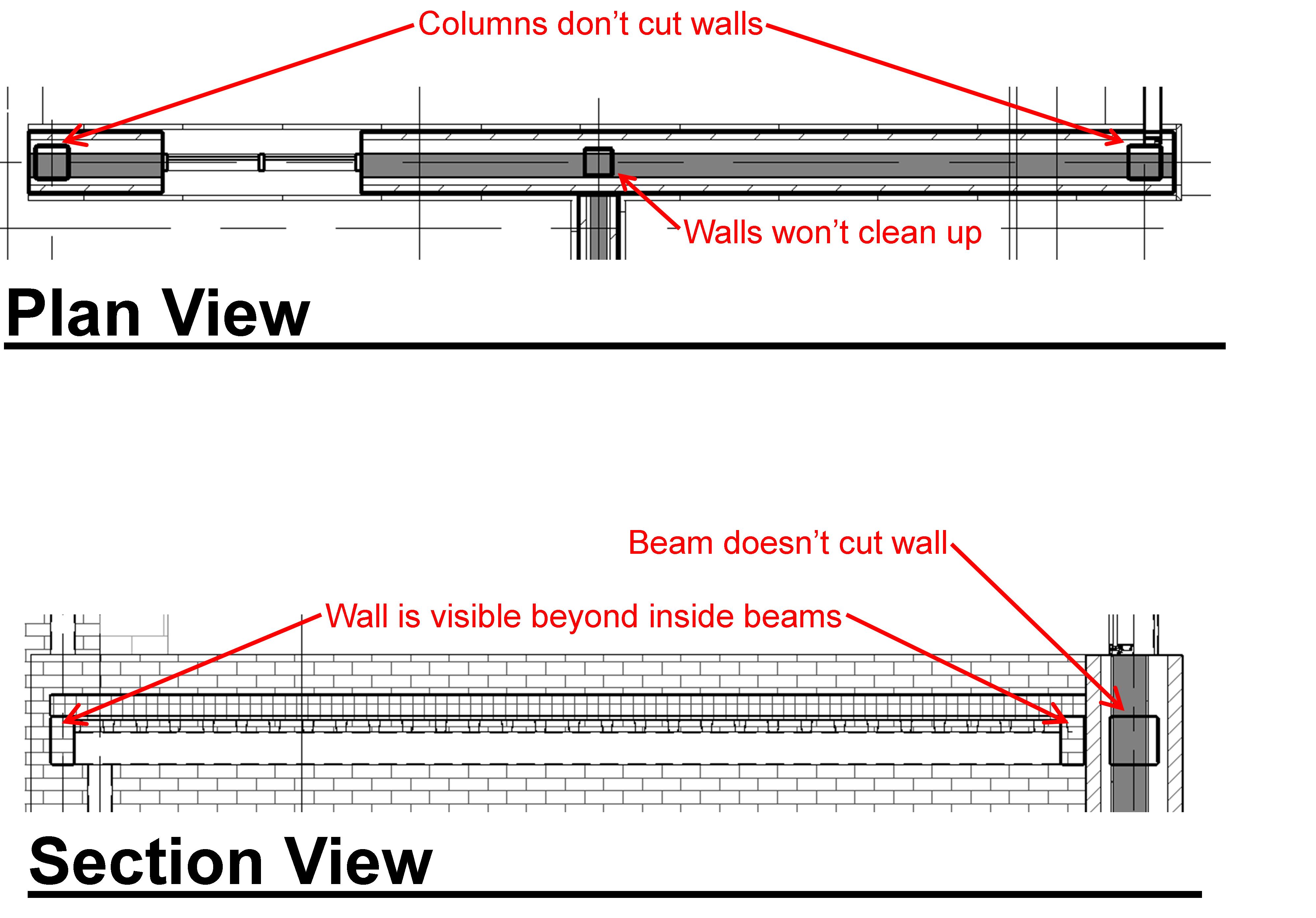Cut Wall With Beam Revit The Best Picture Of Beam