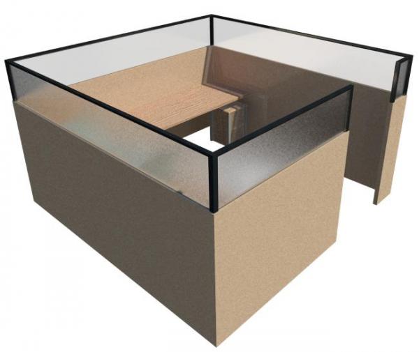 Object Fully Parametric Office Cubicle