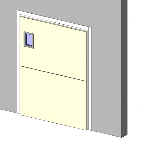 Object Freight Elevator Door with Window