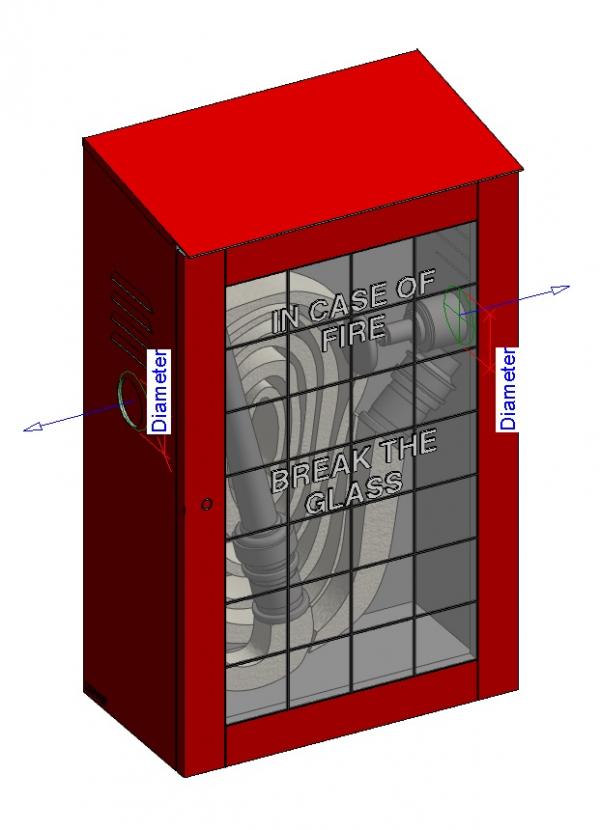 Object Fire Extinguisher Box