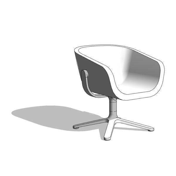 Object Scoop Lounge Swivel Chair