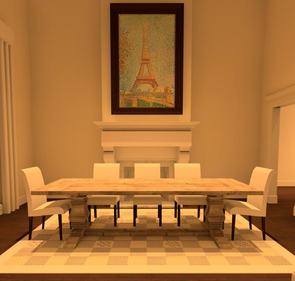 Classic Dining Table Revit