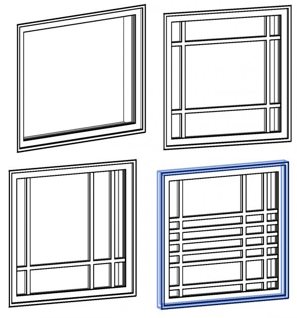 Object Multi Mullion Window