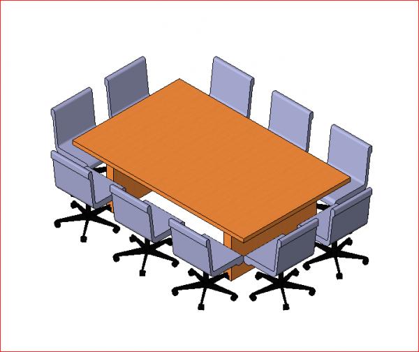 Object Table with Chairs