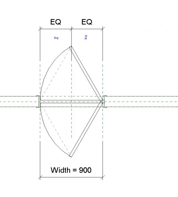 Object 2 Way Swing Wood Door