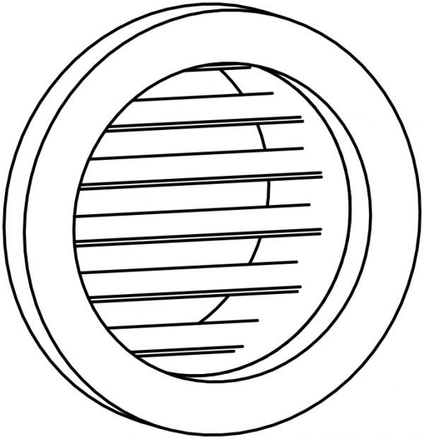 Object Vent_LouveredWallRound_Parametric