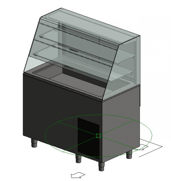 Object Refrigerated Display with all MEP connections