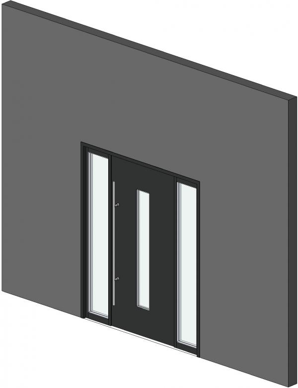 Object Parametric Front Entry Door With Sidelights