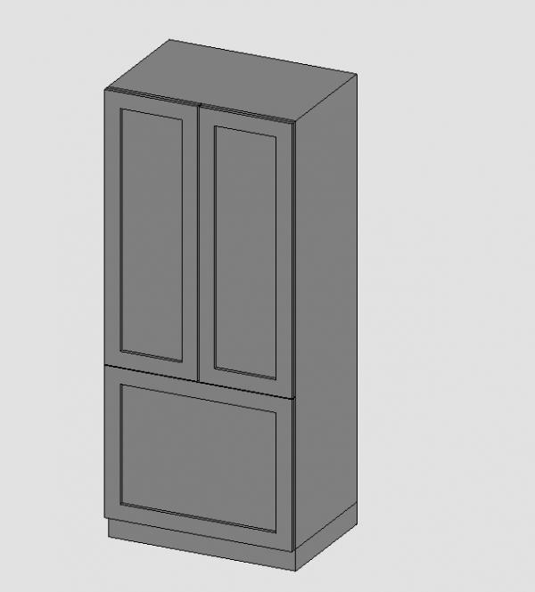 Object Paneled Fridge