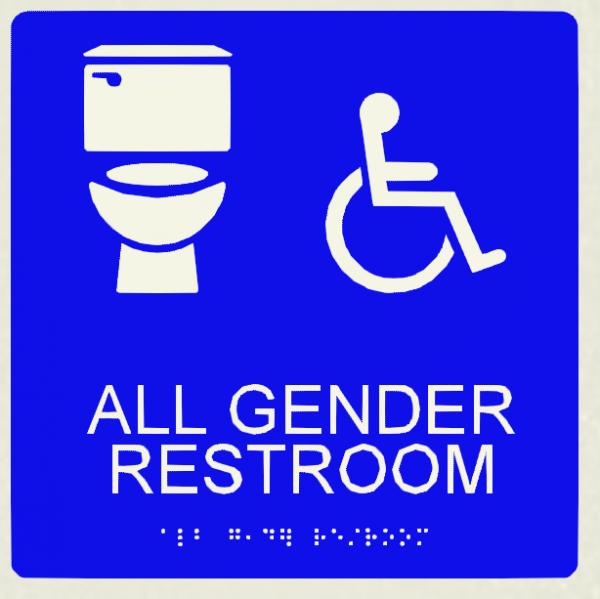 Object All Gender Inclusive Restroom Sign Accessible