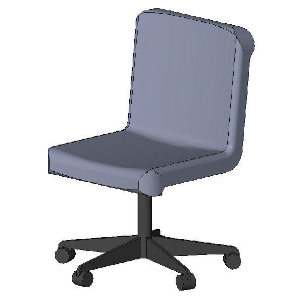 Object Office Chair without Arms