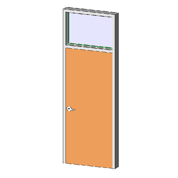 Object HM Frame Door Interior Single with Transom