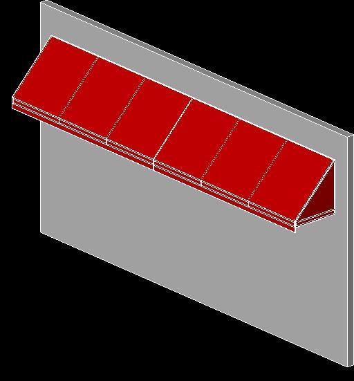 Object Red Fabric Awning