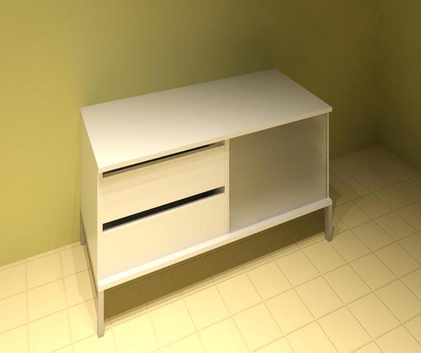 Object TV bench ikea tobo white