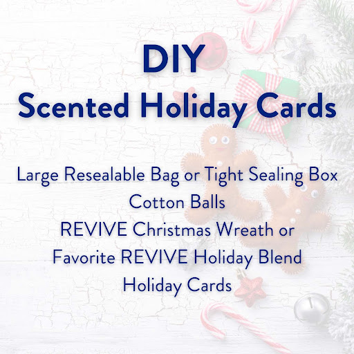 Diy Scented Holiday Cards REVIVE Essential Oils