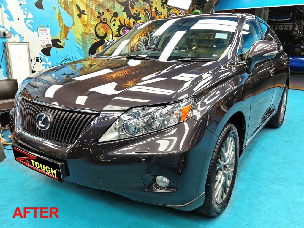 Day 7 Following up on the Lexus RX350 for full car spray painting