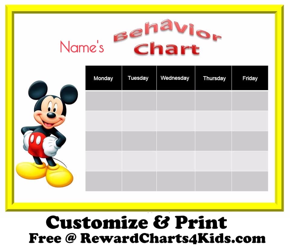 Free Behavior Charts