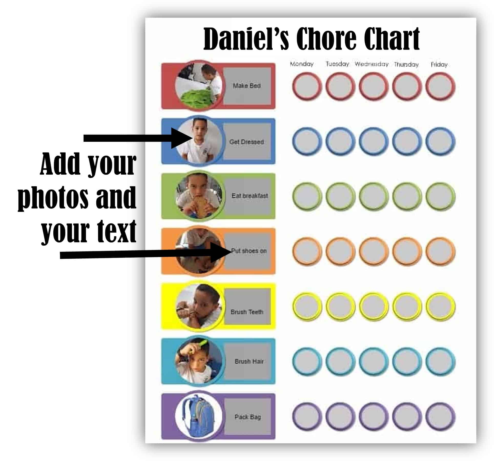 Chores for 6 Year Olds Chore List & Free Chore Charts