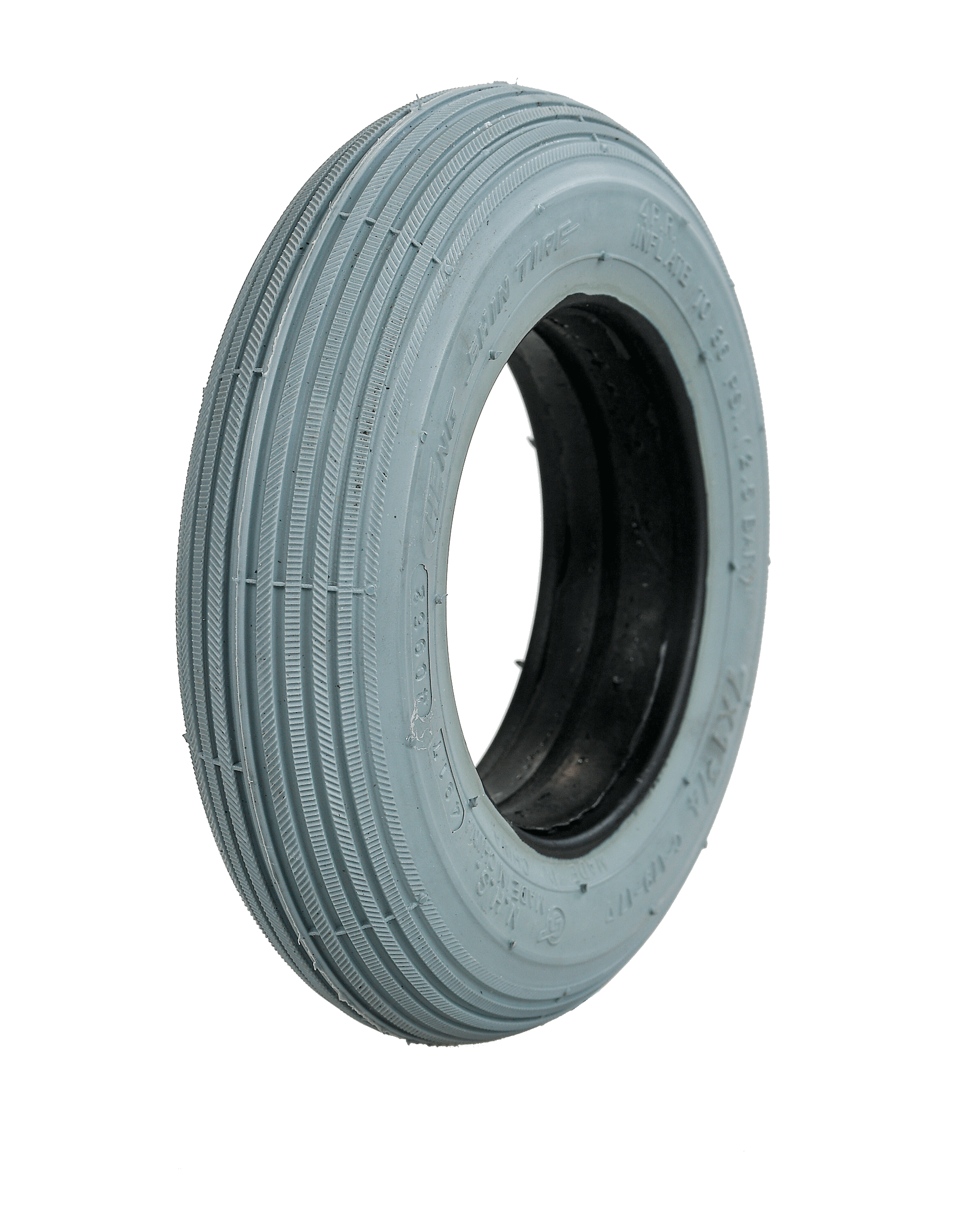 TYR650 7 X 13/4 Foam Filled Tyre, GREY Rex Imports