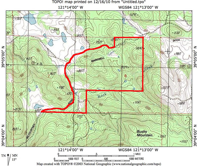 429 Acre Foothill Ranch Nevada County, Grass Valley California