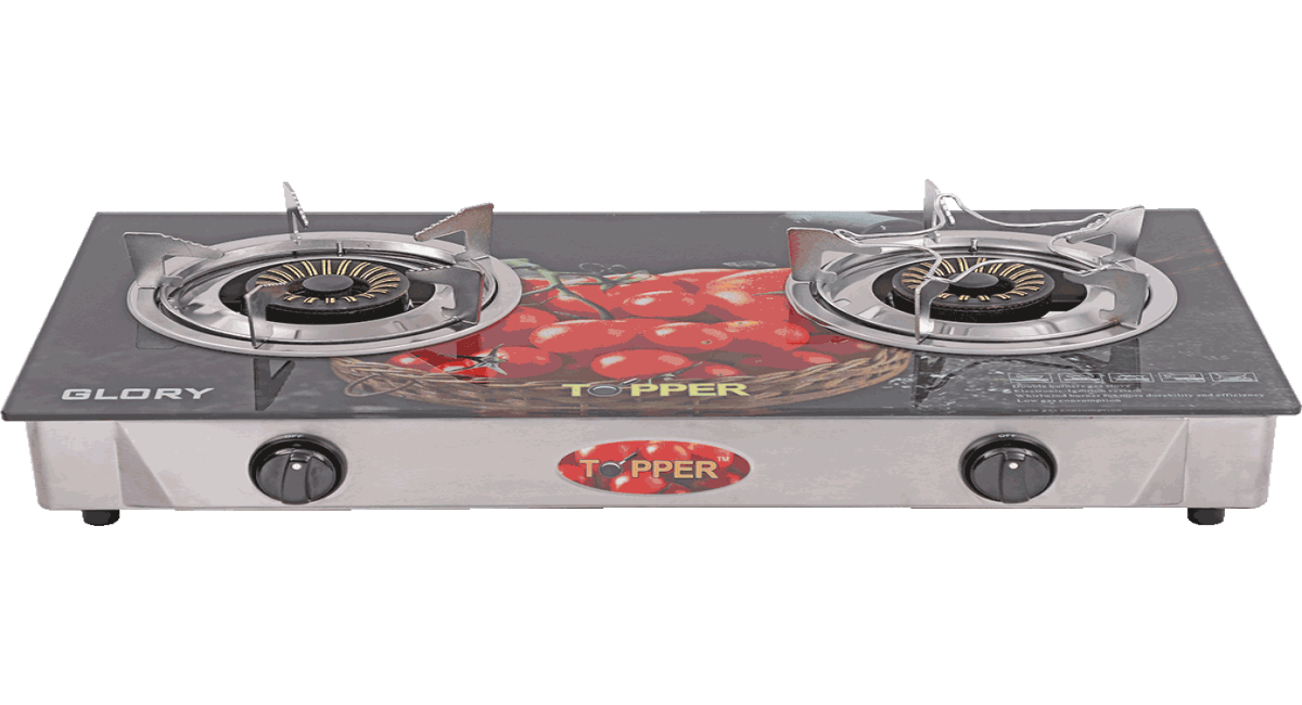 TOPPER Double Glass Gas Stove (Glory) RFL Group