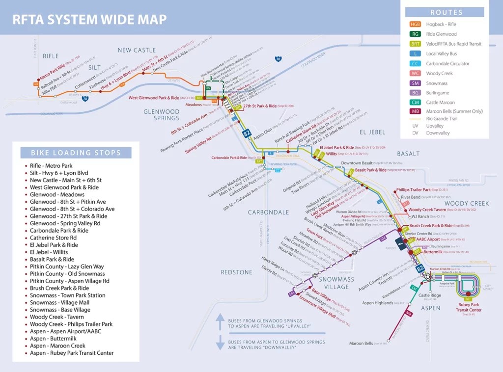 Bike & Ride Tips for Traveling in the Roaring Fork Valley