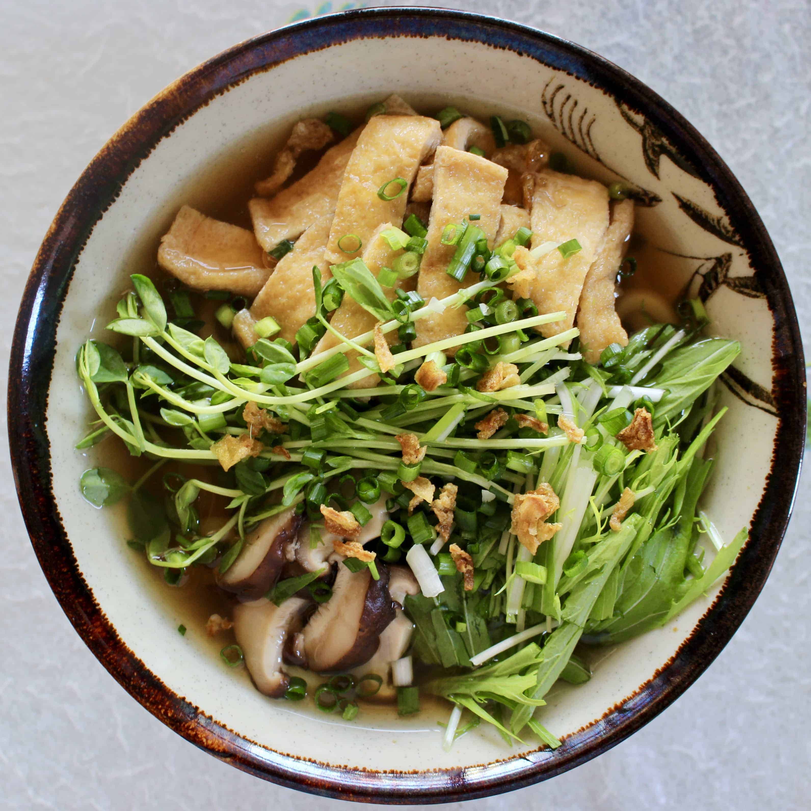 Kitsune Soba Buckwheat Noodle Soup (Vegan + GF) Rhian's Recipes