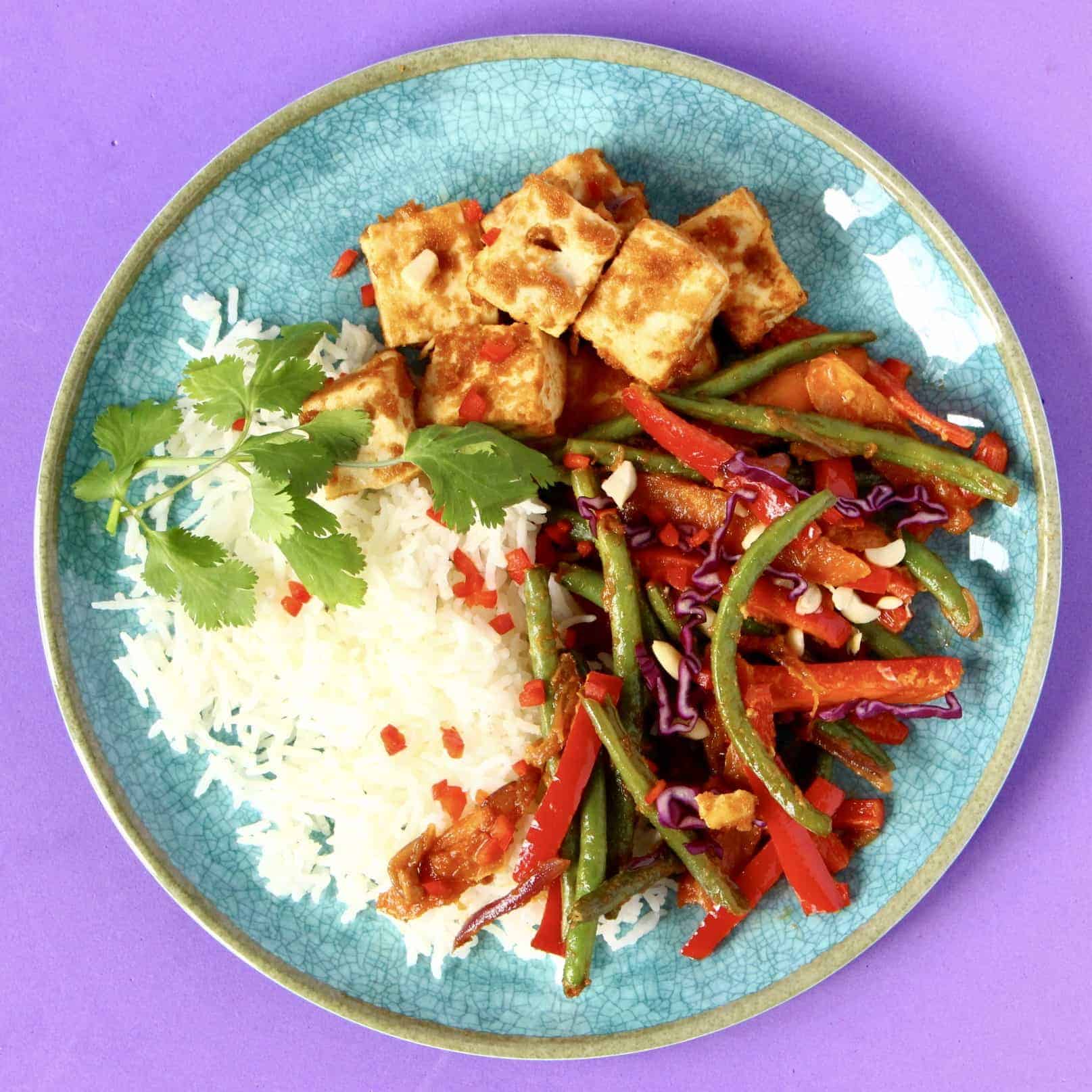 Peanut Tofu Stir Fry (Vegan + GF) Rhian's Recipes