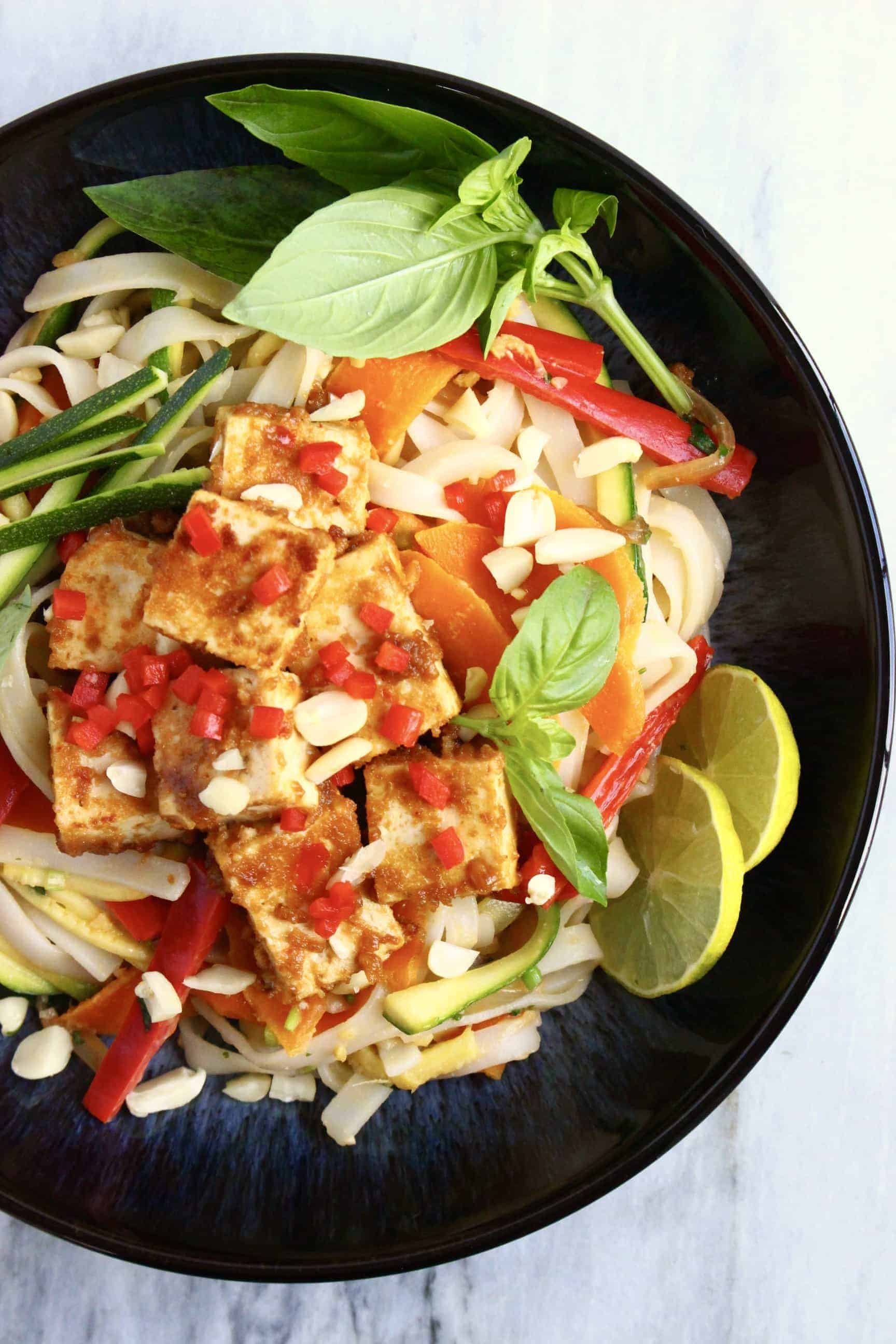 Vegan Tofu Pad Thai (GlutenFree) Rhian's Recipes