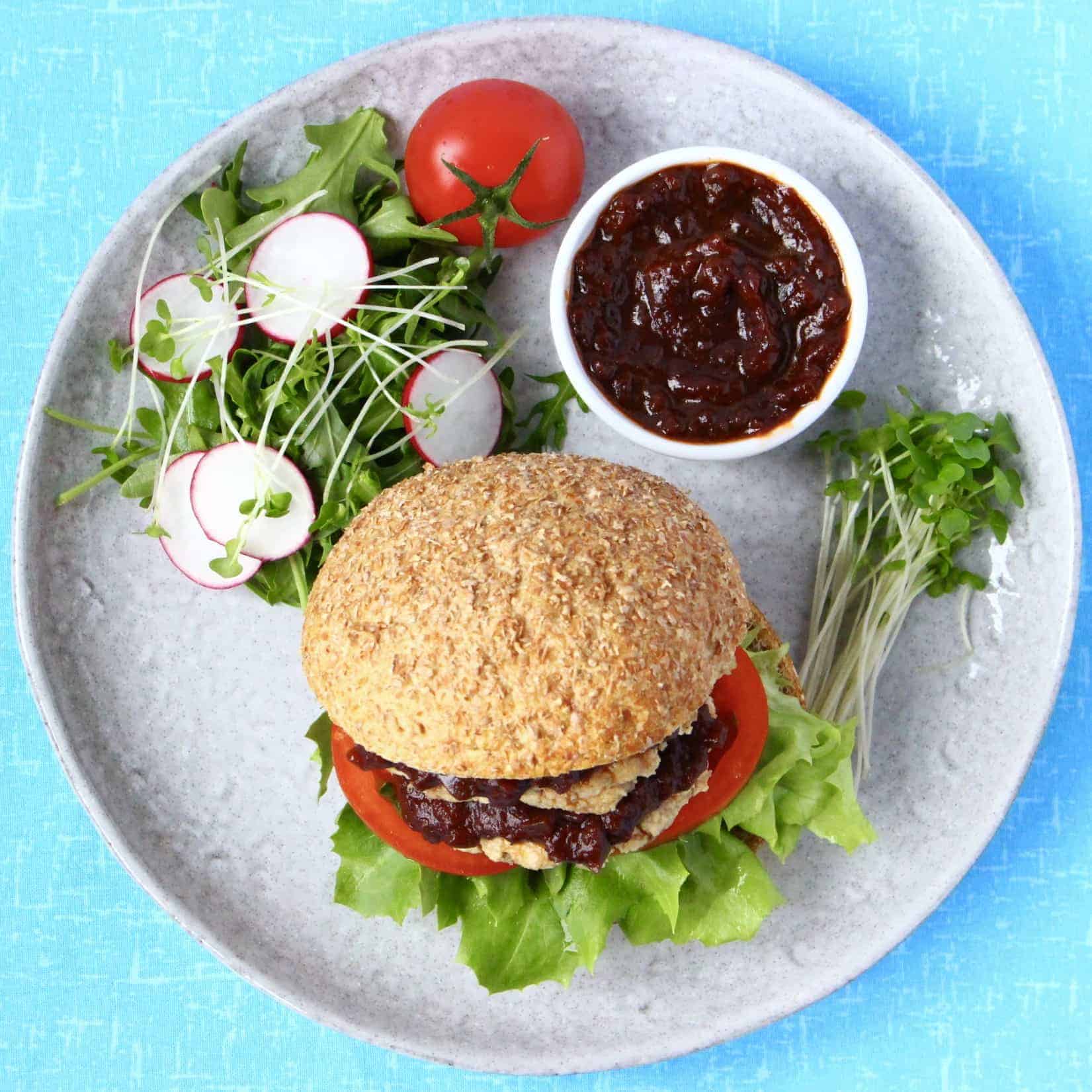 Tofu Burger (Vegan + GlutenFree) Rhian's Recipes
