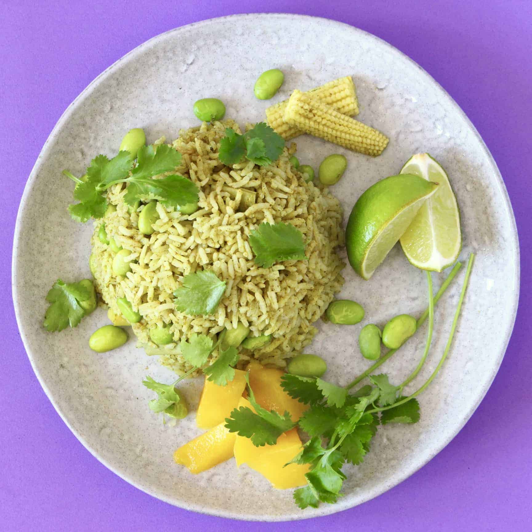 Thai Green Curry Rice (Vegan + GF) Rhian's Recipes