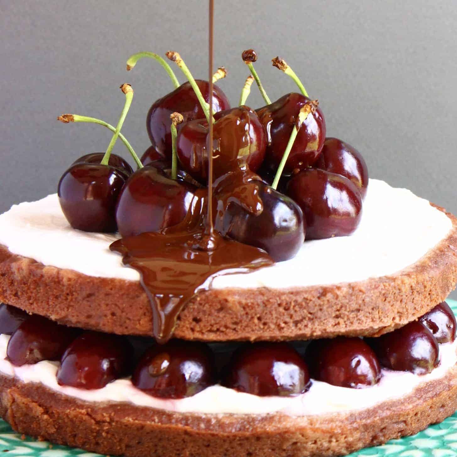 GlutenFree Vegan Black Forest Cake Rhian's Recipes
