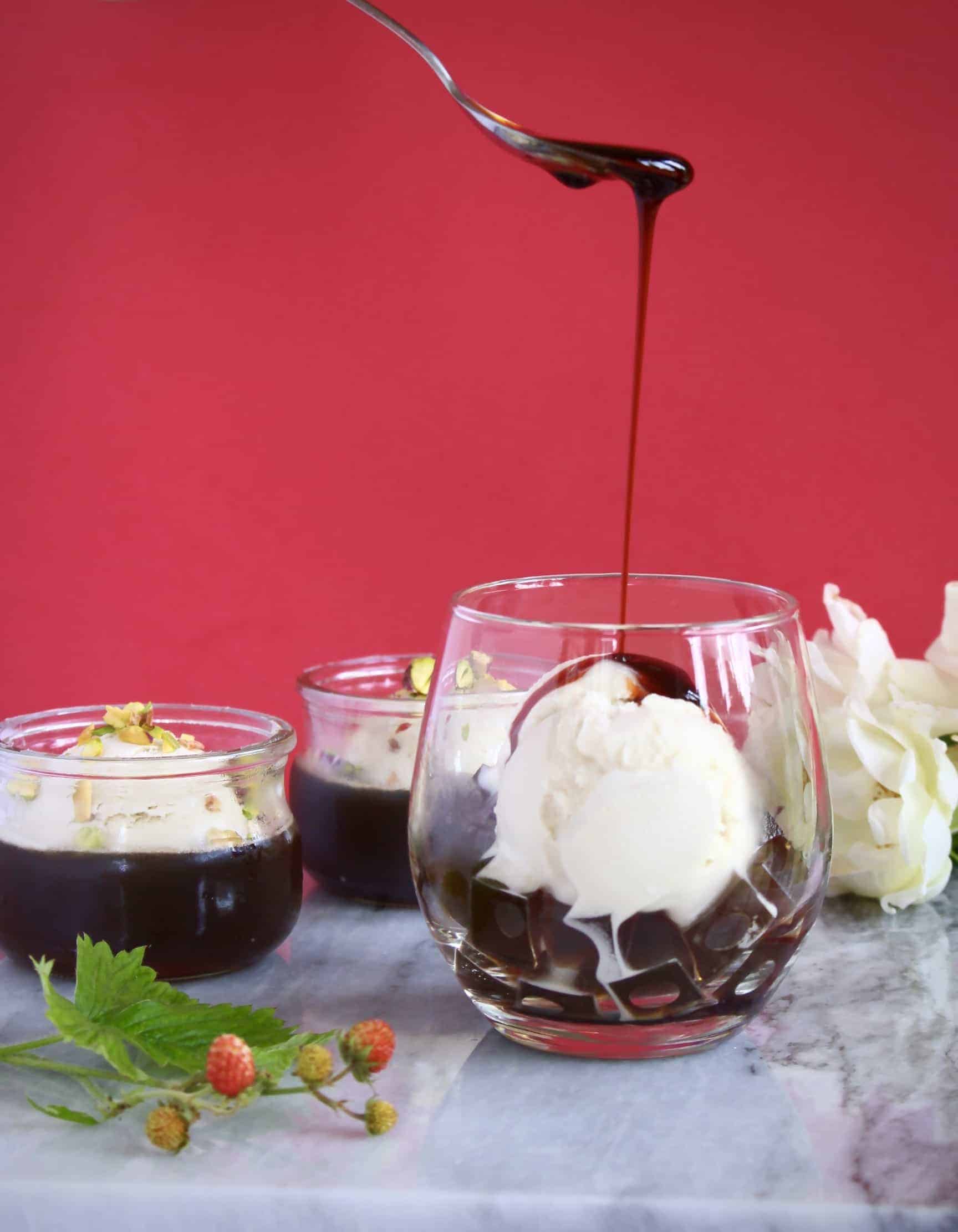 Coffee Jelly Ice Cream Sundae (Vegan + GF) Rhian's Recipes