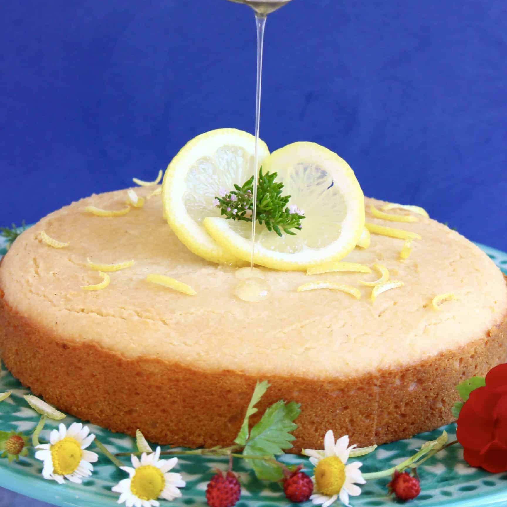 GlutenFree Vegan Lemon Drizzle Cake Rhian's Recipes