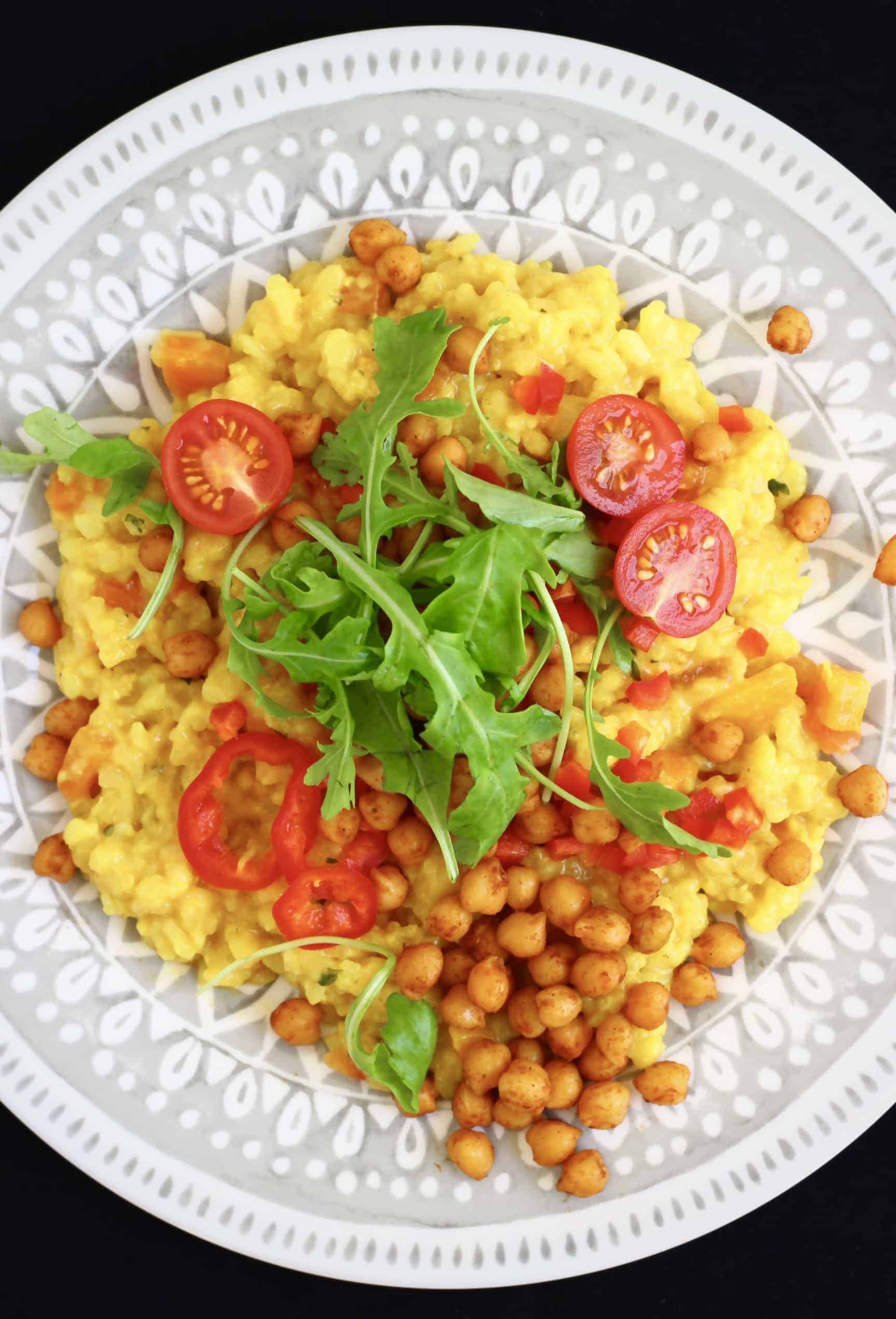 Vegan Spanish Risotto With Crispy Chickpeas (GF) Rhian's Recipes