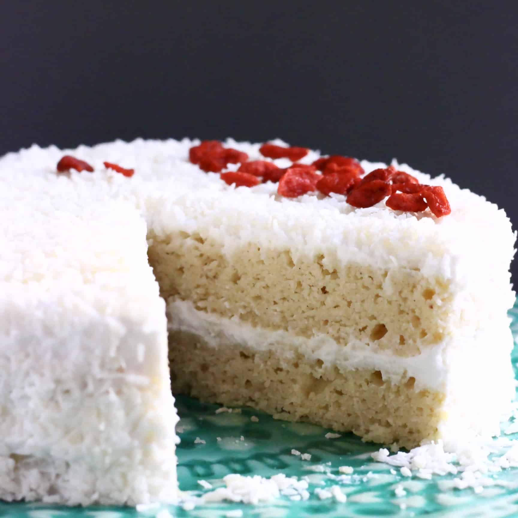 GlutenFree Vegan Coconut Cake Rhian's Recipes