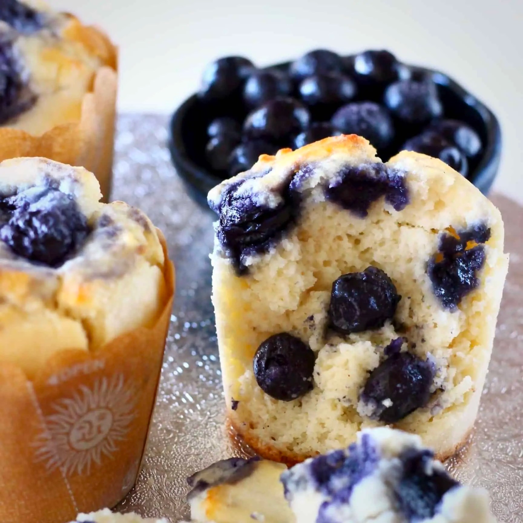 Vegan Blueberry Muffins (GlutenFree) Rhian's Recipes