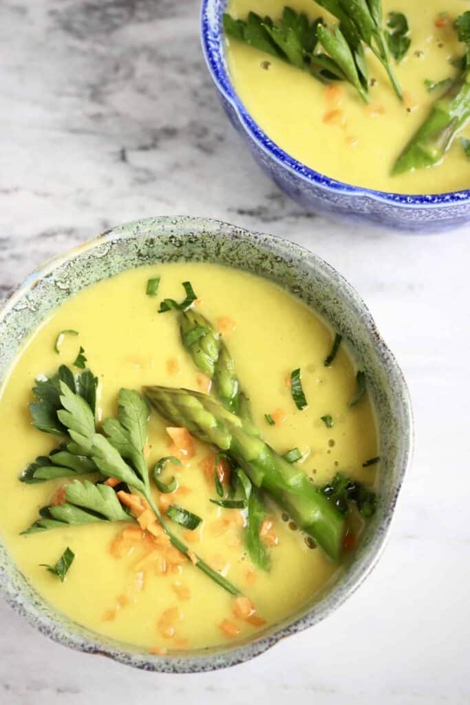 Vegan Cream of Asparagus Soup (GF) Rhian's Recipes
