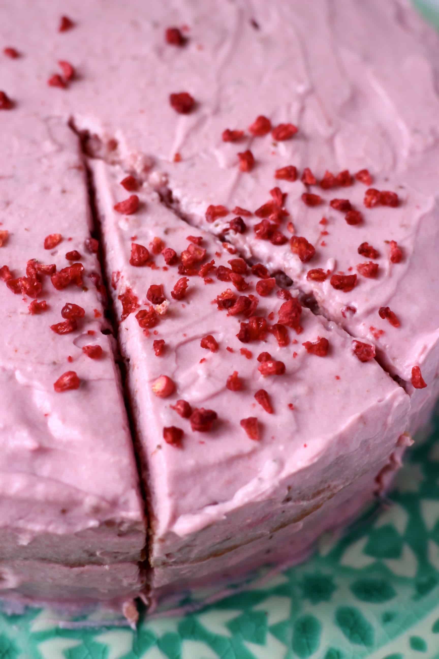 GlutenFree Vegan Strawberry Cake Rhian's Recipes