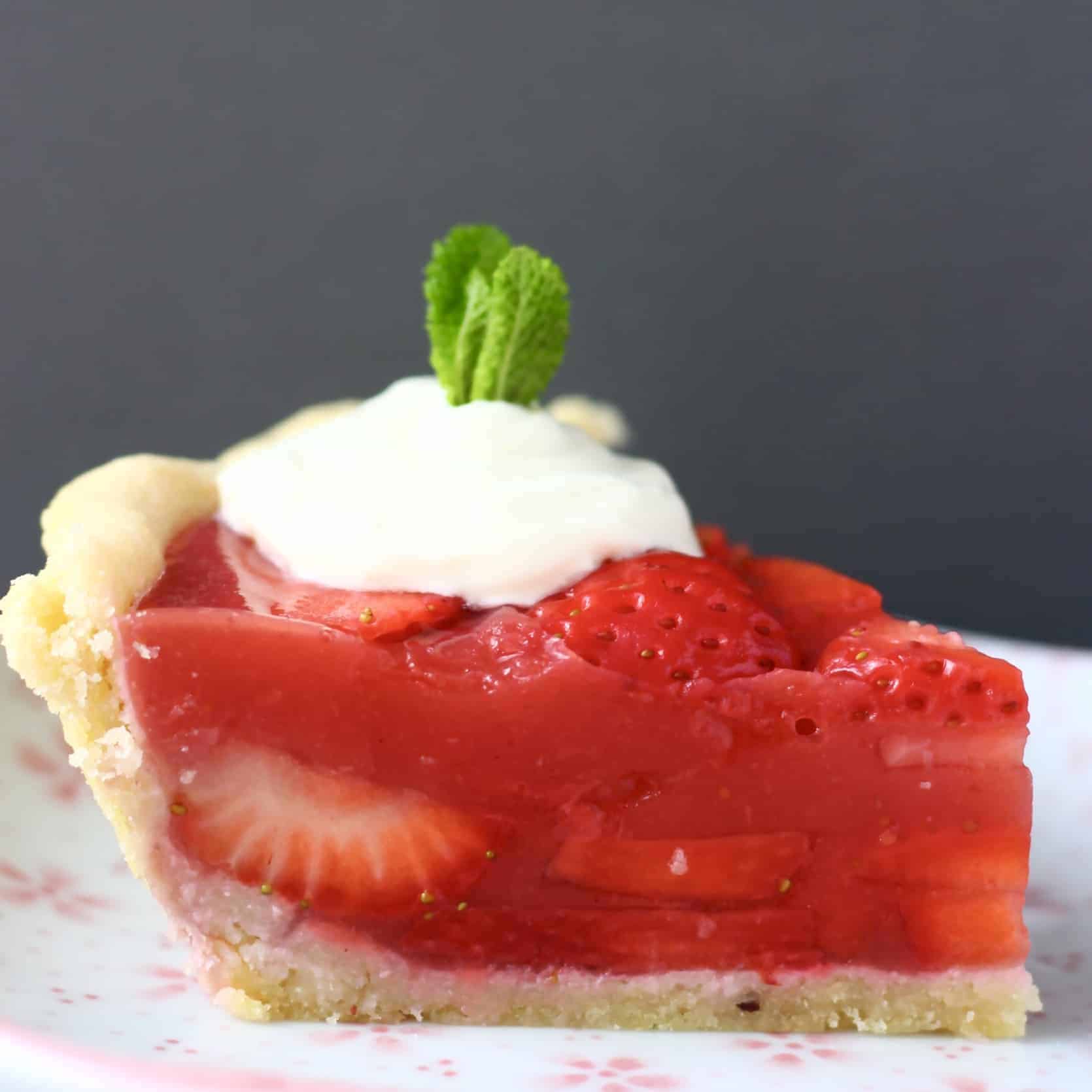 GlutenFree Vegan Strawberry Pie Rhian's Recipes