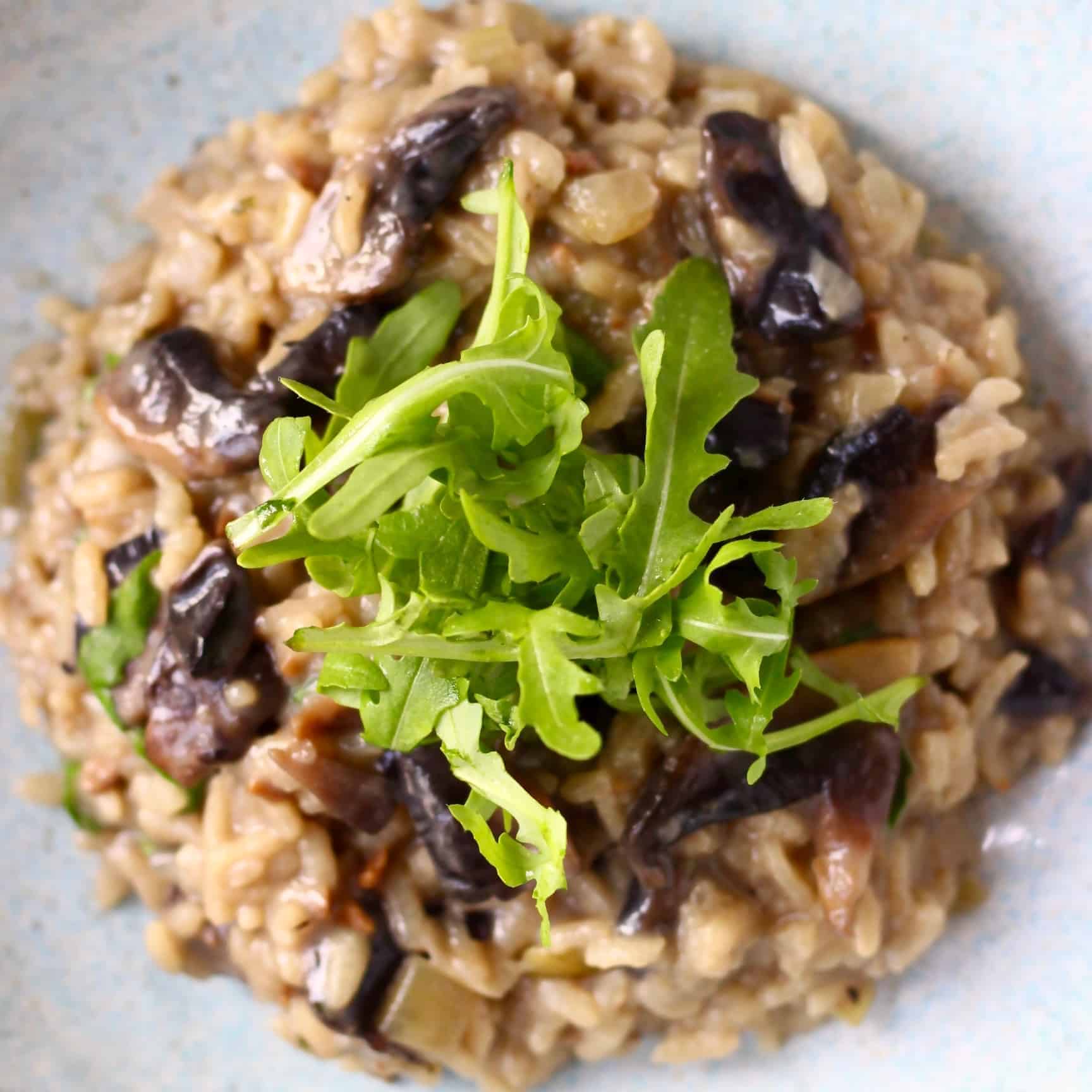 Vegan Mushroom Risotto (GF) Rhian's Recipes