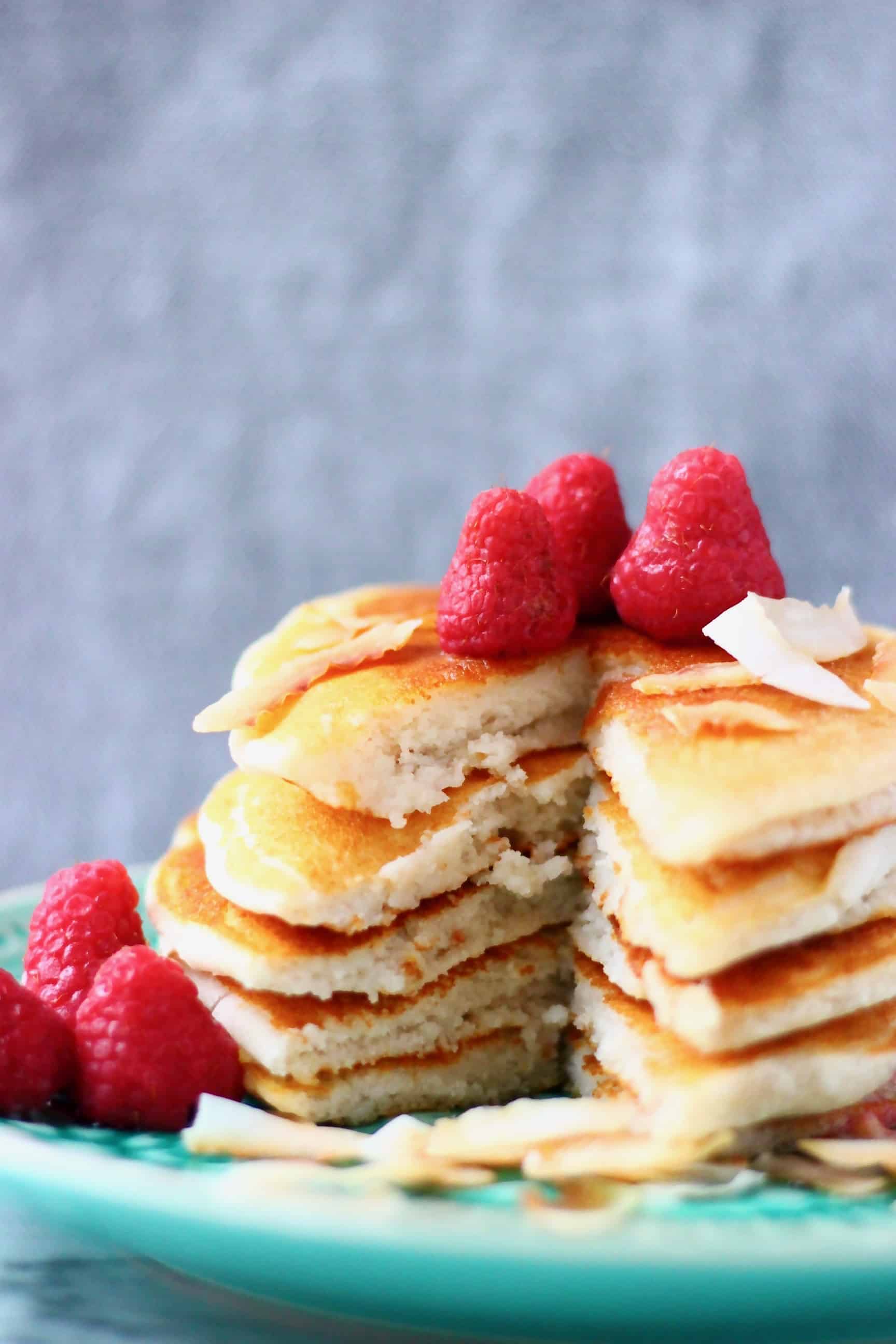 Vegan Coconut Flour Pancakes with Coconut Syrup