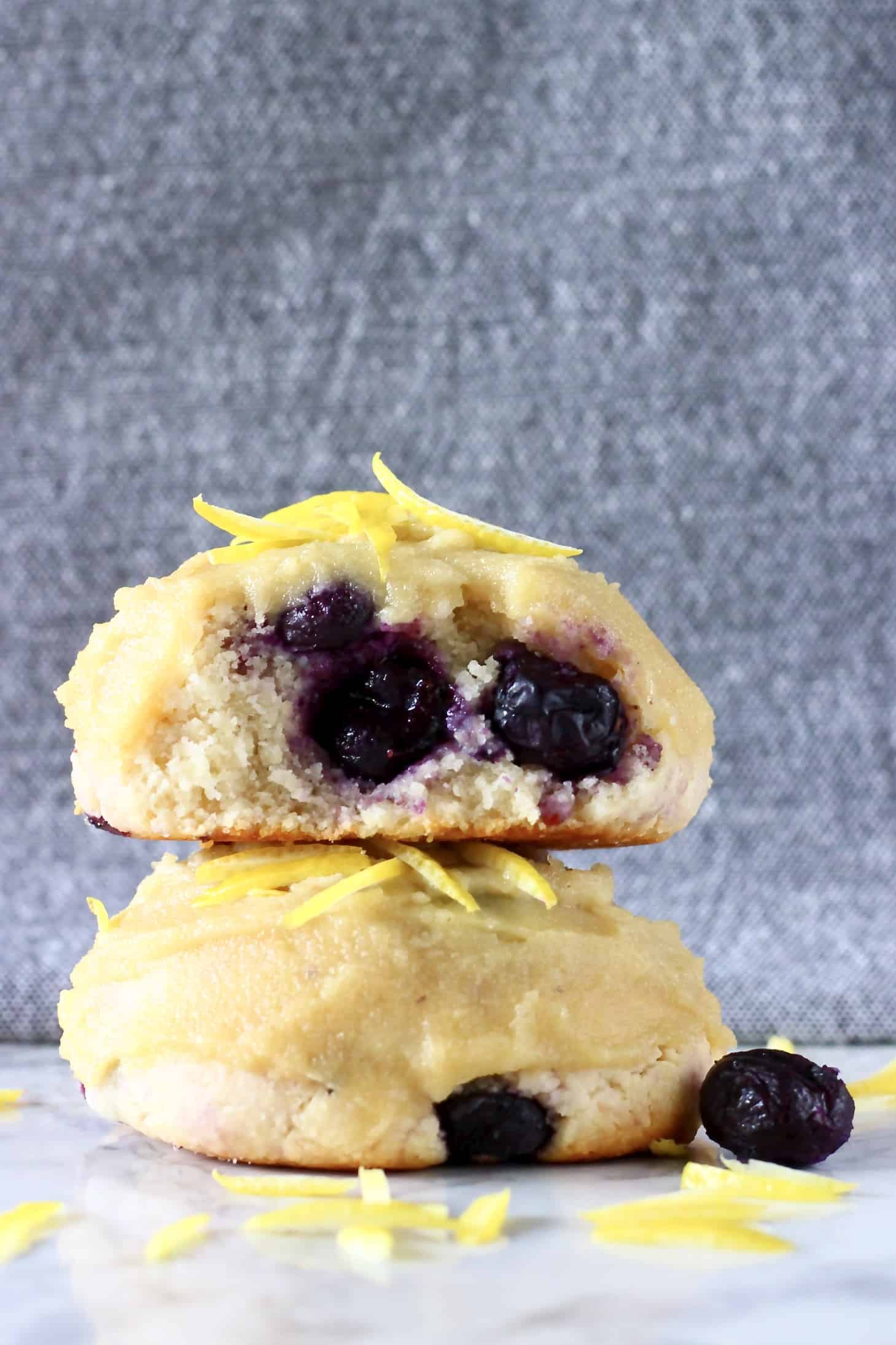 GlutenFree Vegan Lemon Blueberry Cookies Rhian's Recipes