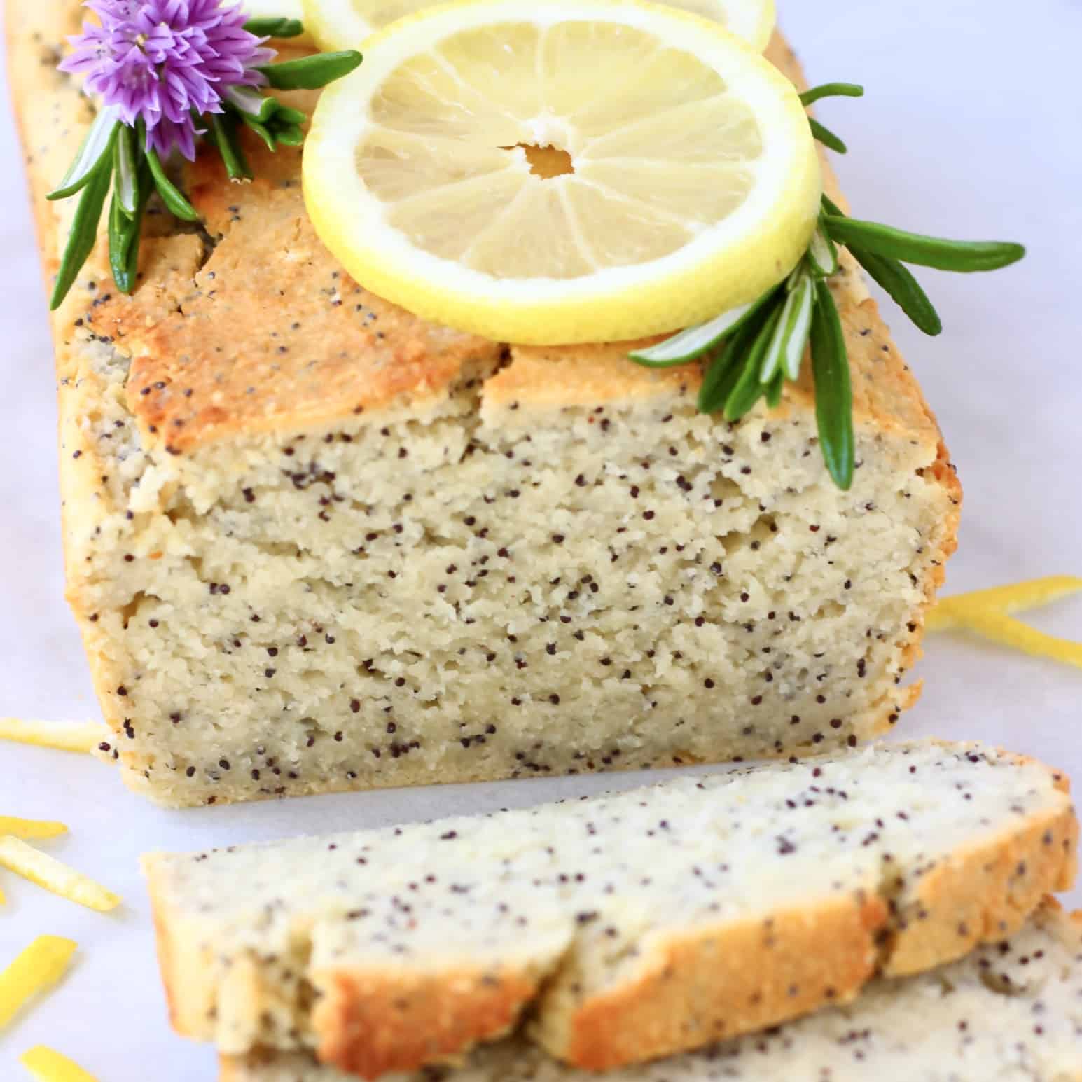 GlutenFree Vegan Lemon Poppy Seed Bread Rhian's Recipes