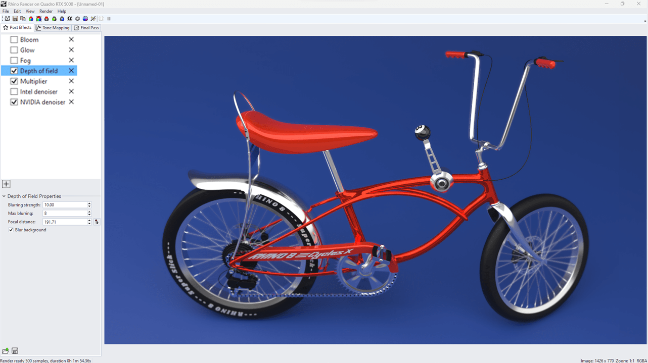 Rhino Rendering Fast Feedback